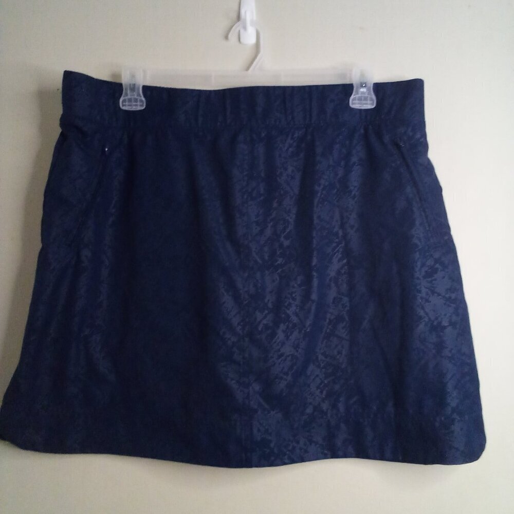 Orvis Skort Women XXL Skirt With Shorts Pockets Tennis Golf Blue